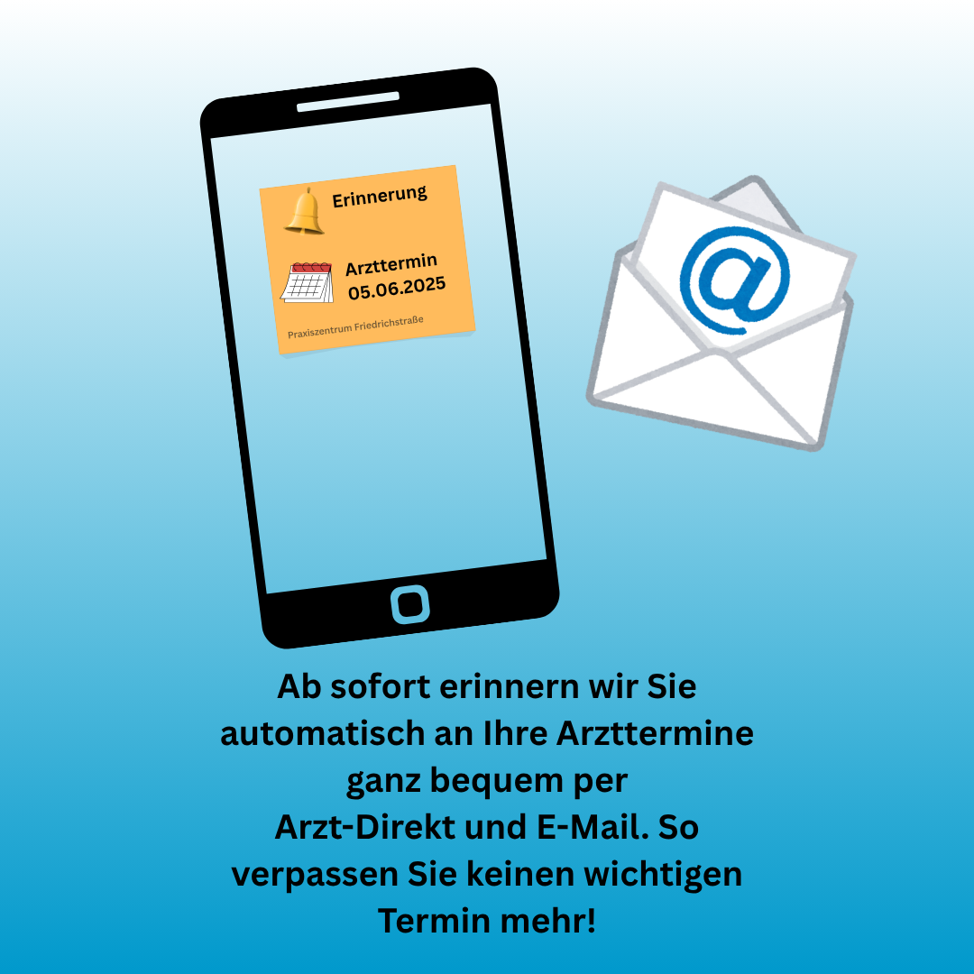 Bild vom Beitrag NEU bei uns! Erinnerung an Ihren Arzttermin!